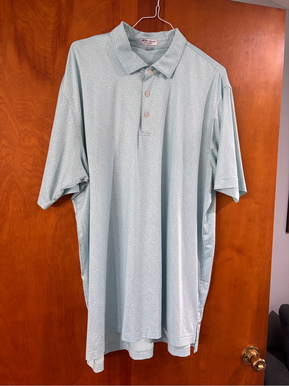 Peter Millar Mint Green Short-Sleeve Polo